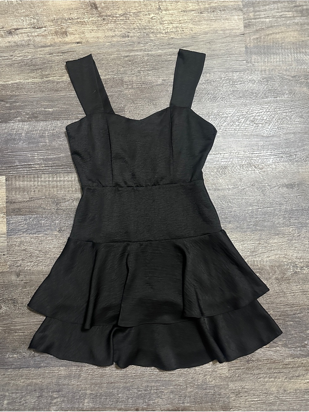 Altrd State Black Tiered Ruffle Mini Dress - Women's